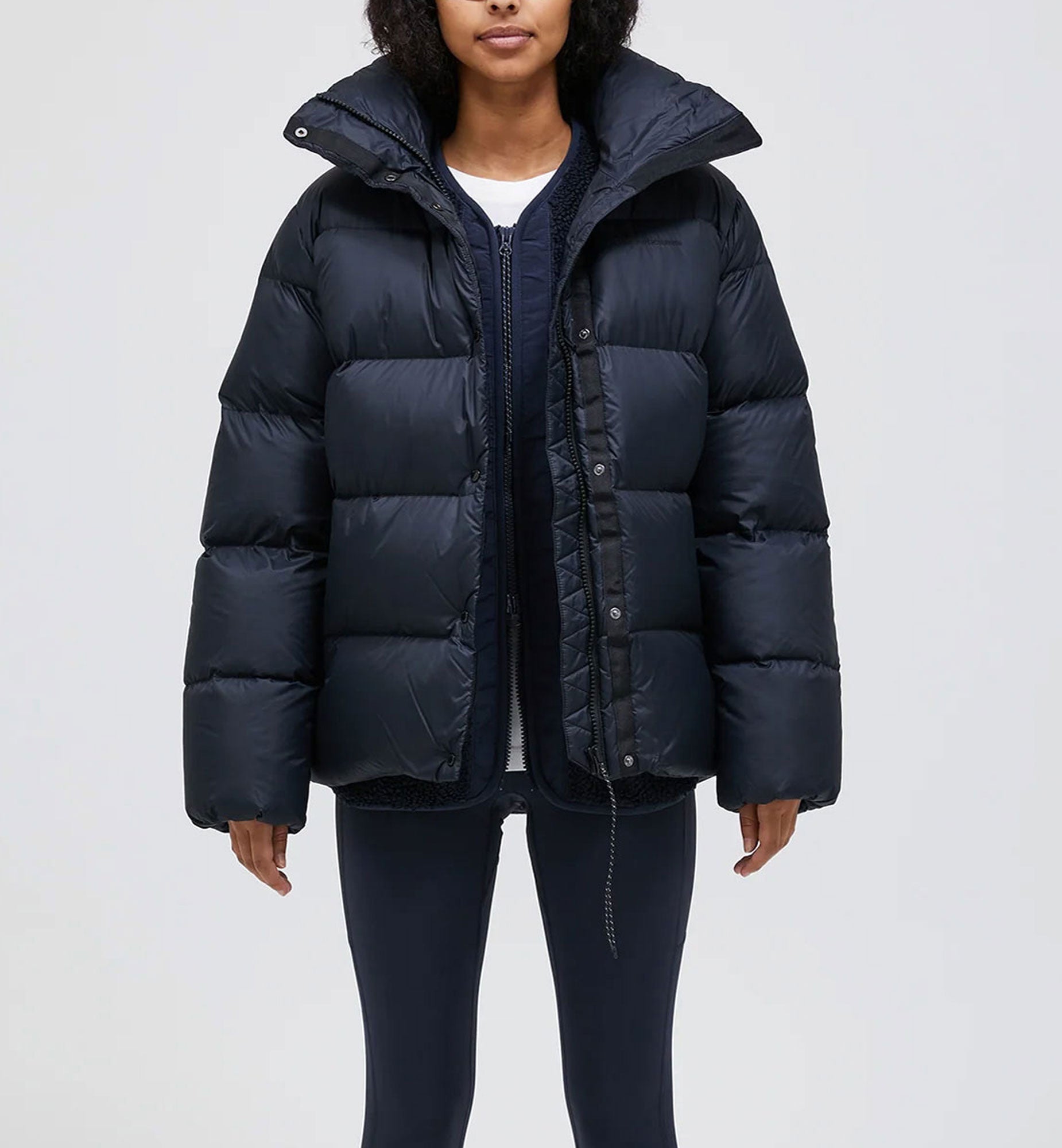 POLAND DOWN フード付きダウンジャケット poland down ダウンコート