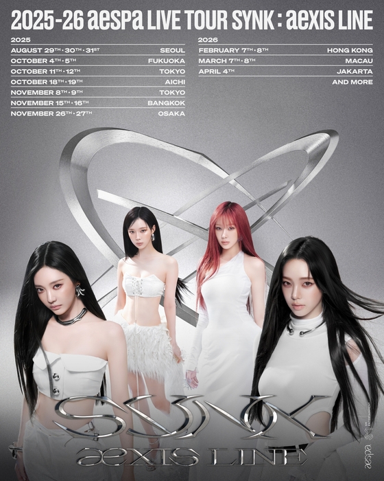 aespa to begin Asian leg of world tour with Seoul shows this month