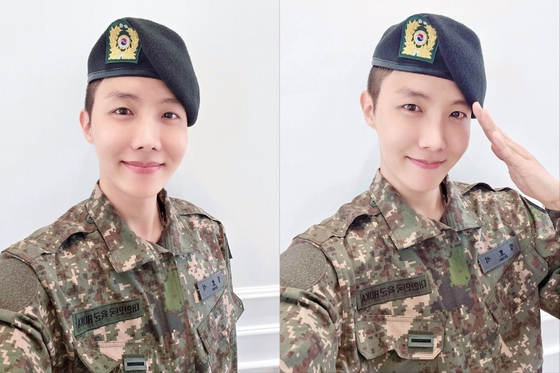 J-Hope of BTS shares photos after completing basic military
