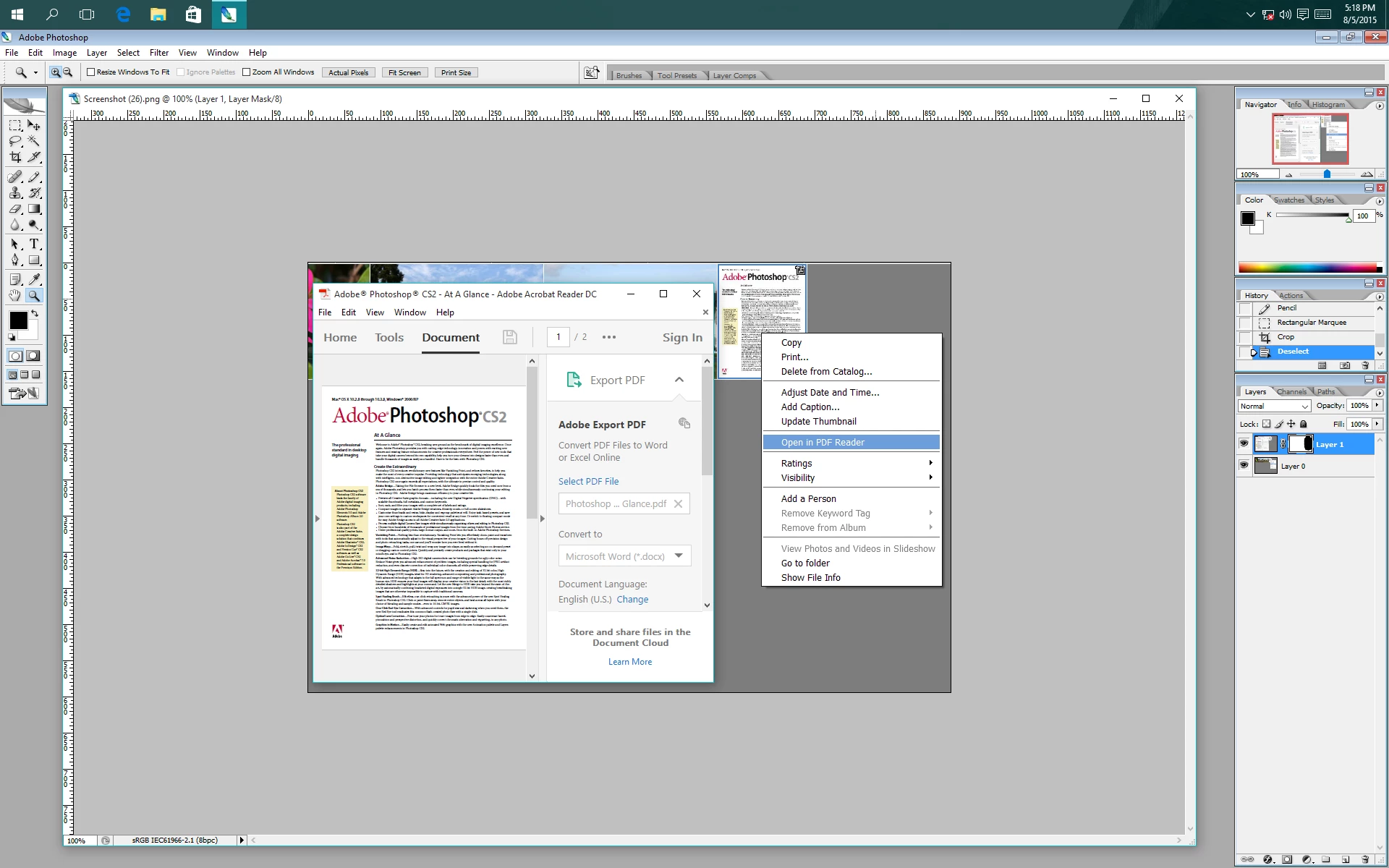 Will PhotoShop CS2 run under the new Windows 10 operating system