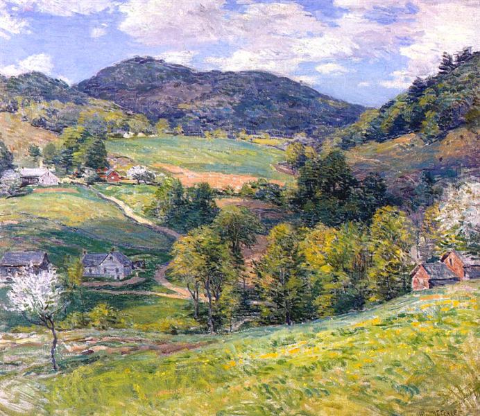 Spring in the Valley, 1924 - Willard Metcalf - WikiArt.org