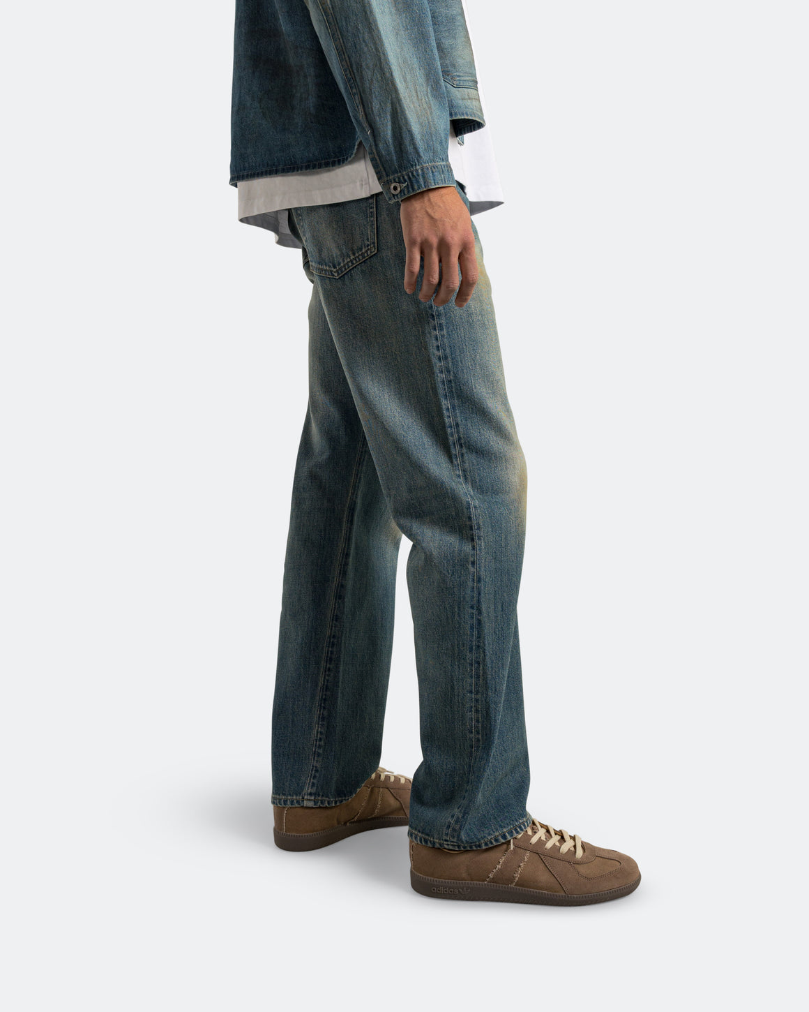 A.PRESSE - No.2 Washed Denim Pants - Indigo | UP THERE