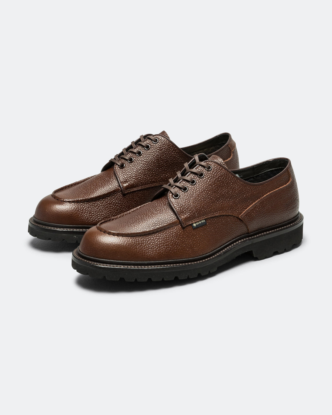 Regal Shoe & Co - U-Tip Derby GORE-TEX - Pebbled Brown Leather