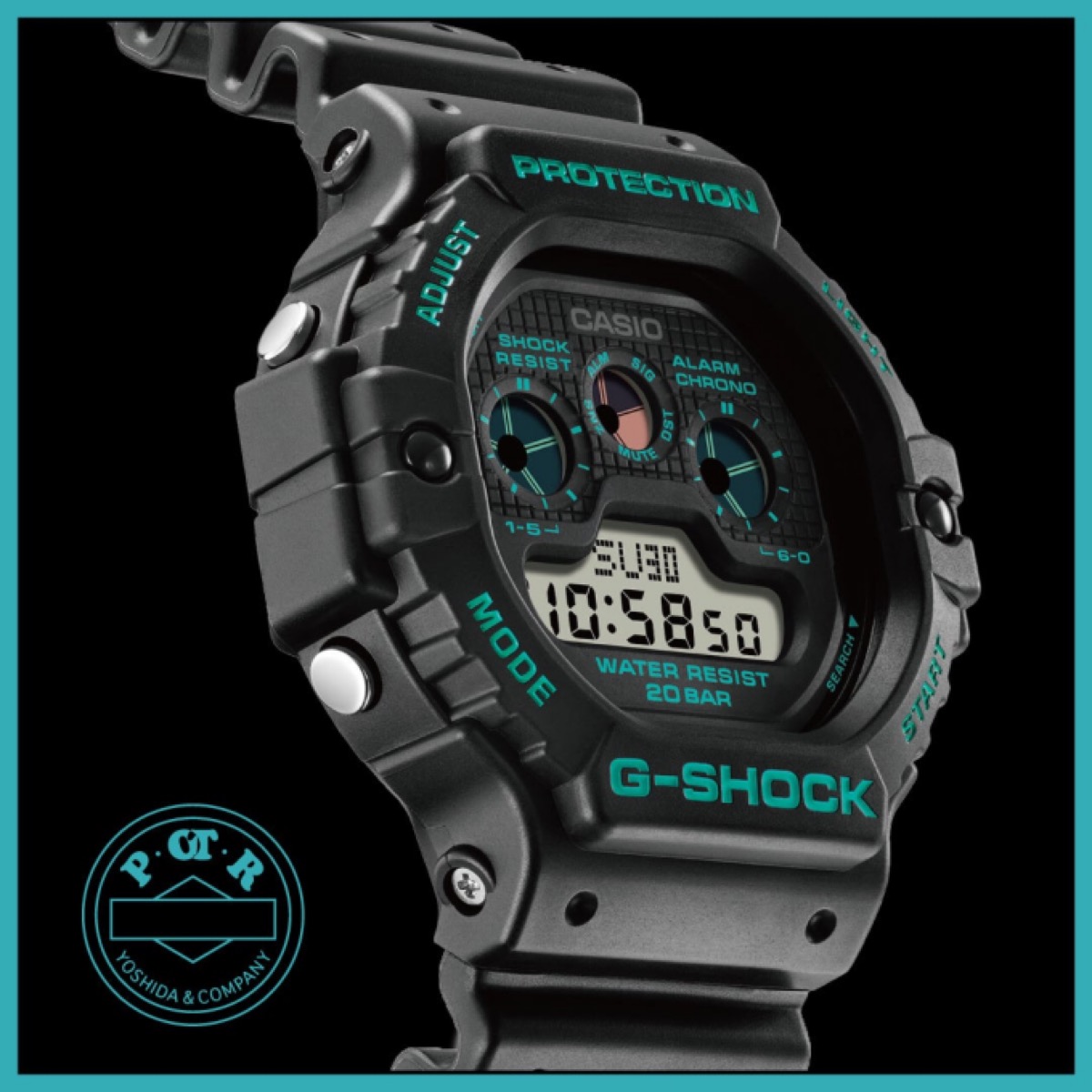 G-SHOCK × POTR 初コラボウォッチ『DW-5900』が国内7月21日／11月25日