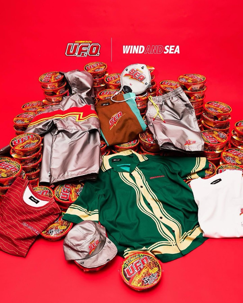 日清焼そばU.F.O. × WIND AND SEA コラボコレクションが国内7月13日／7