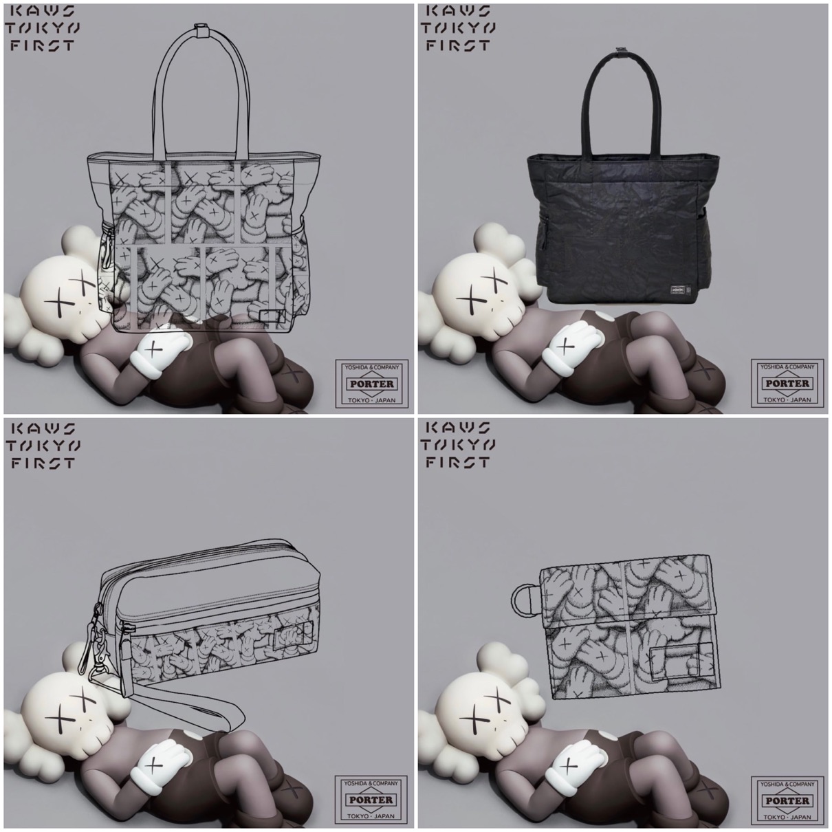 KAWS TOKYO FIRST × PORTER】限定コラボアイテムが8月1日に発売予定
