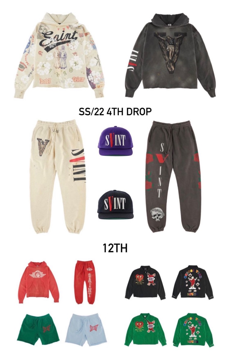SAINT Mxxxxxx × VLONE コラボコレクションが国内3月12日に発売予定