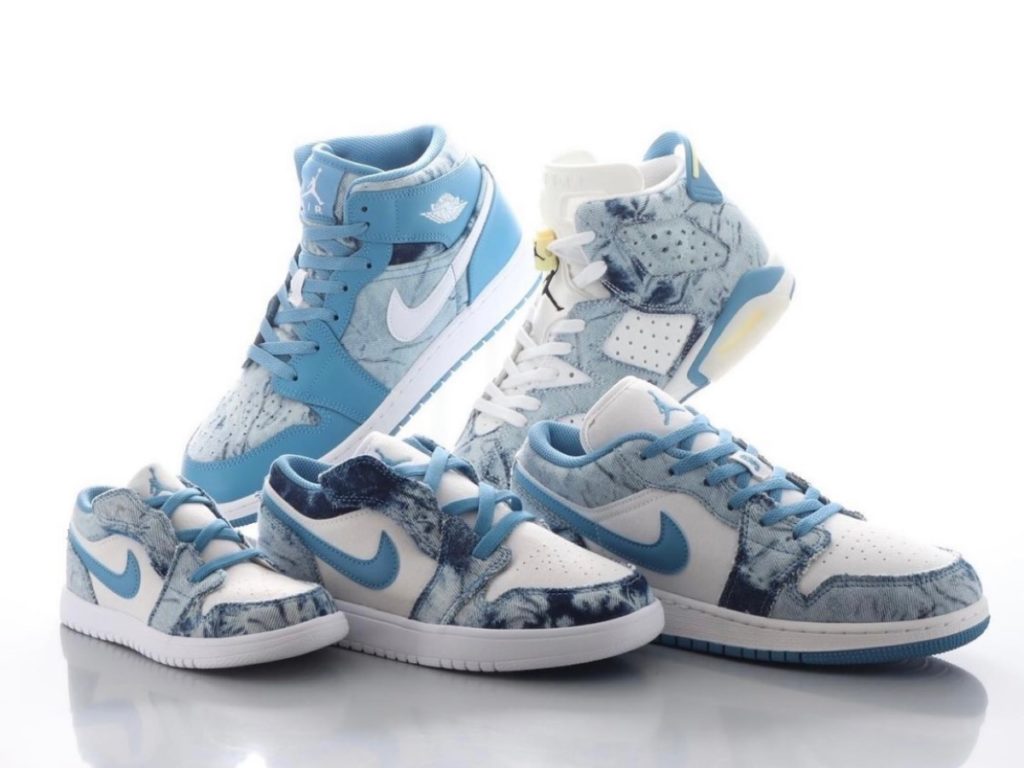 キッズサイズの Nike Air Jordan “Washed Denim” Packが国内4月22日/4
