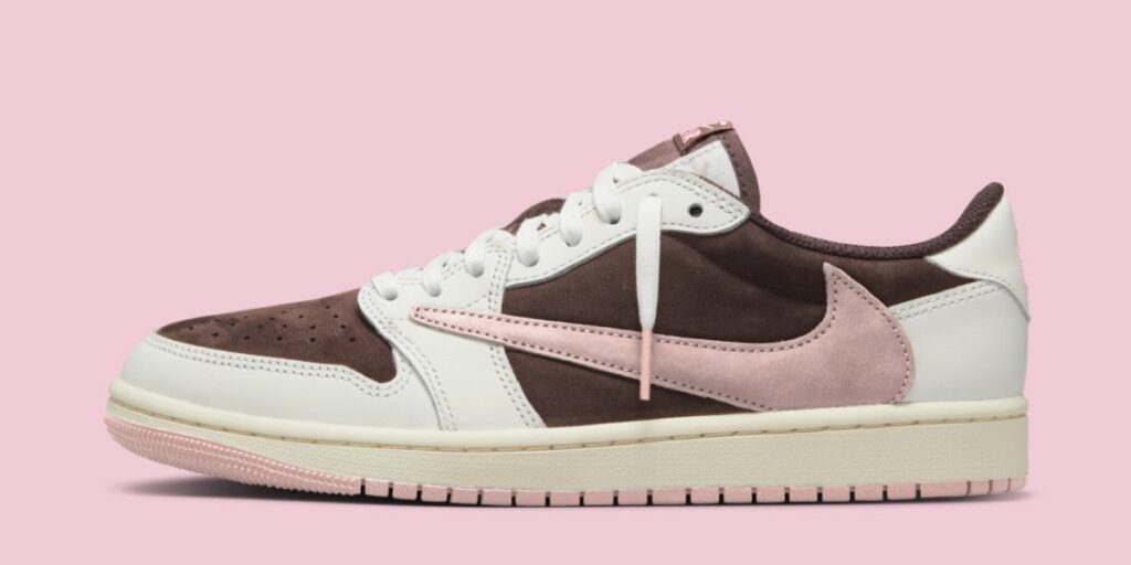 Travis Scott × Nike Wmns Air Jordan 1 Low OG SP “Dark Pony/Pink