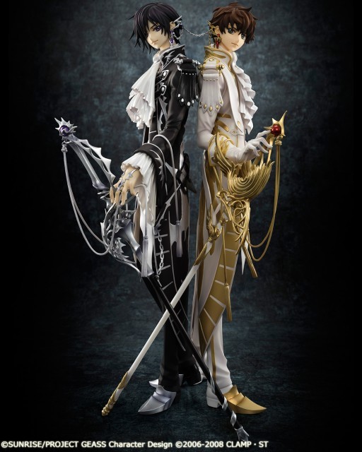 黒と白の対比が美しい「コードギアス」ルルーシュ＆スザクのCLAMP描き