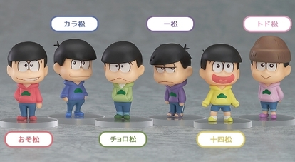 おそ松さん』6つ子たちのかわいいトレーディングフィギュアが予約開始