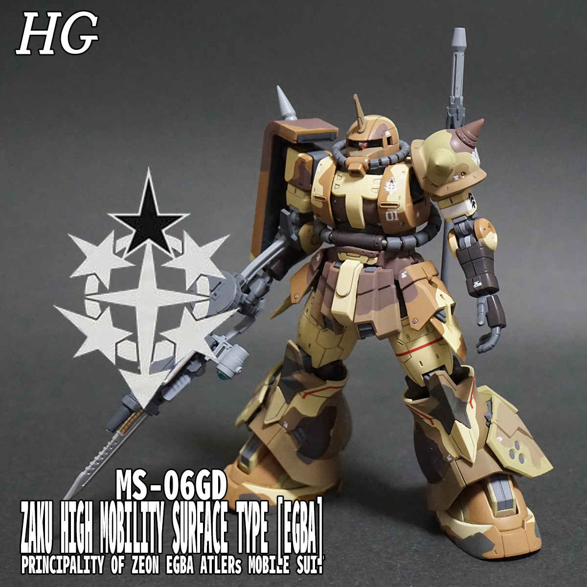 HG 高機動型ザク 地上用 (エグバ機) 完成！！