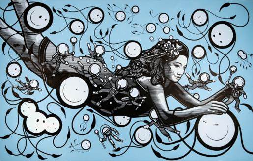 絵画 The London Police Original Canvas 絵画 The London Police