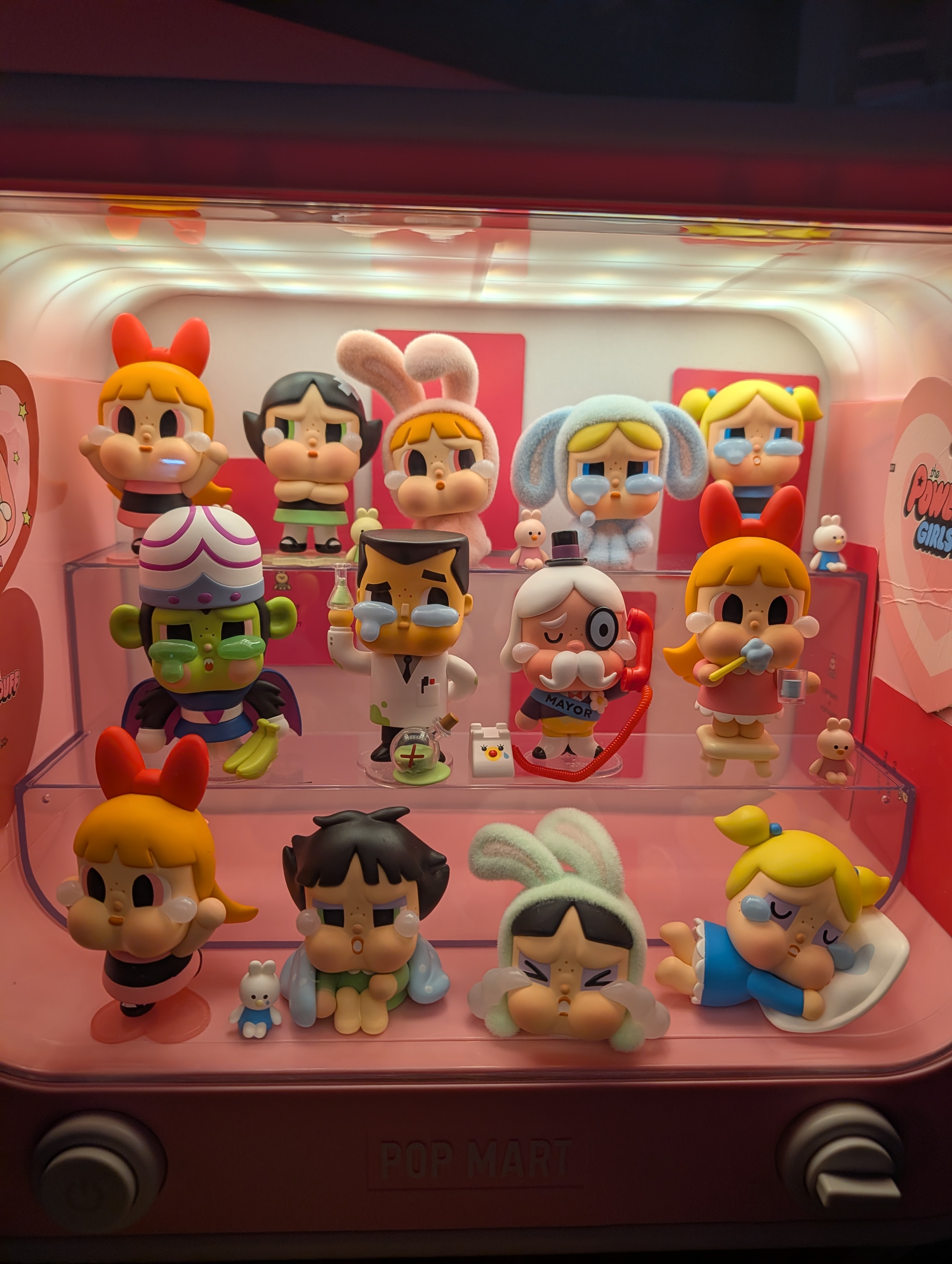 CRYBABY × Powerpuff Girls Series-TV Set Luminous Display Container