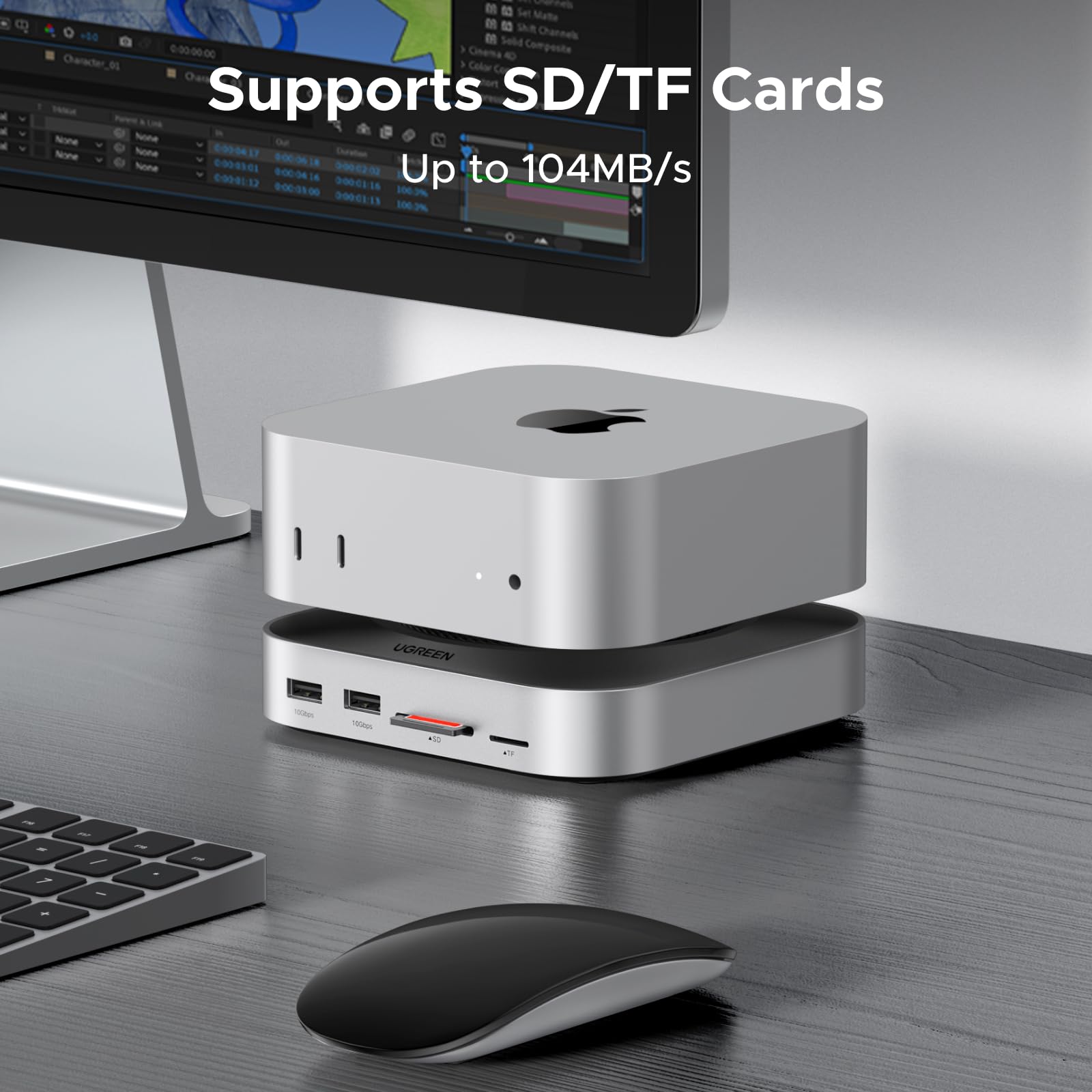 UGREEN Mac Mini Expansion Dock - 8TB SSD, 10G Ports & 4K | UGREEN US