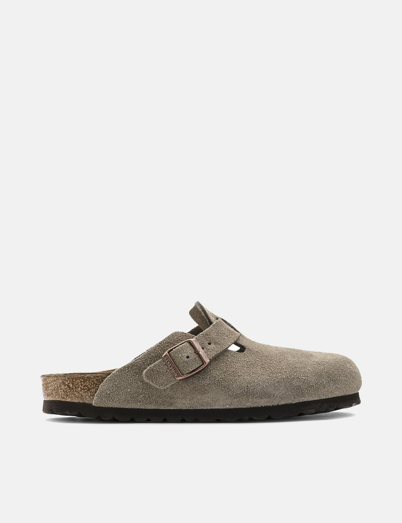 Birkenstock Boston Suede Leather (Regular) - Taupe | URBAN EXCESS.