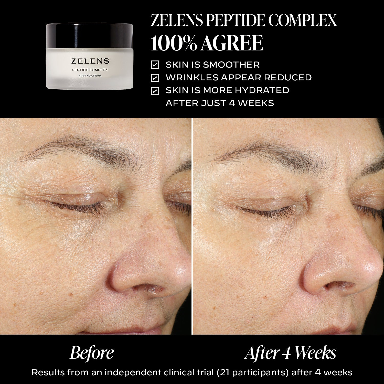 Peptide Complex Firming Moisturising Cream | Zelens
