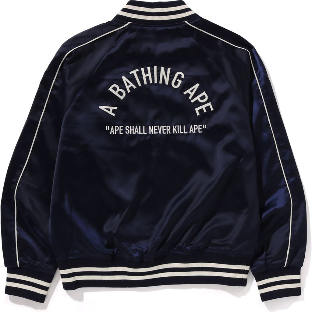 A BATHING APE Mens Nylon Varsity Jacket | us.bapepirate.com
