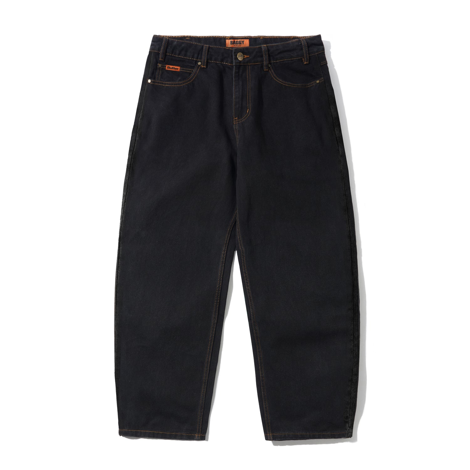 Baggy Denim Jeans, Washed Black – Butter Goods USA