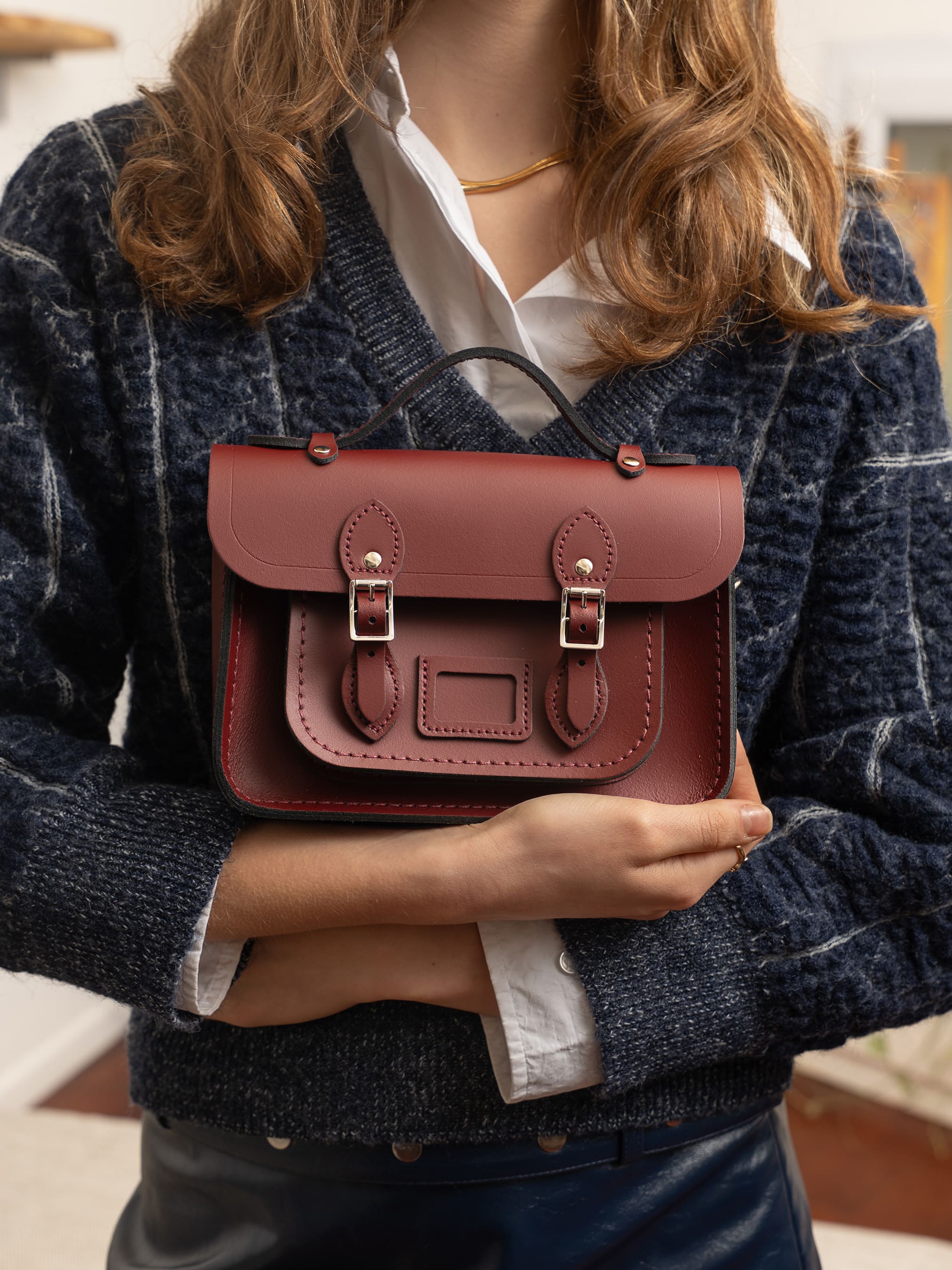 Mini Satchel - Oxblood | Cambridge Satchel
