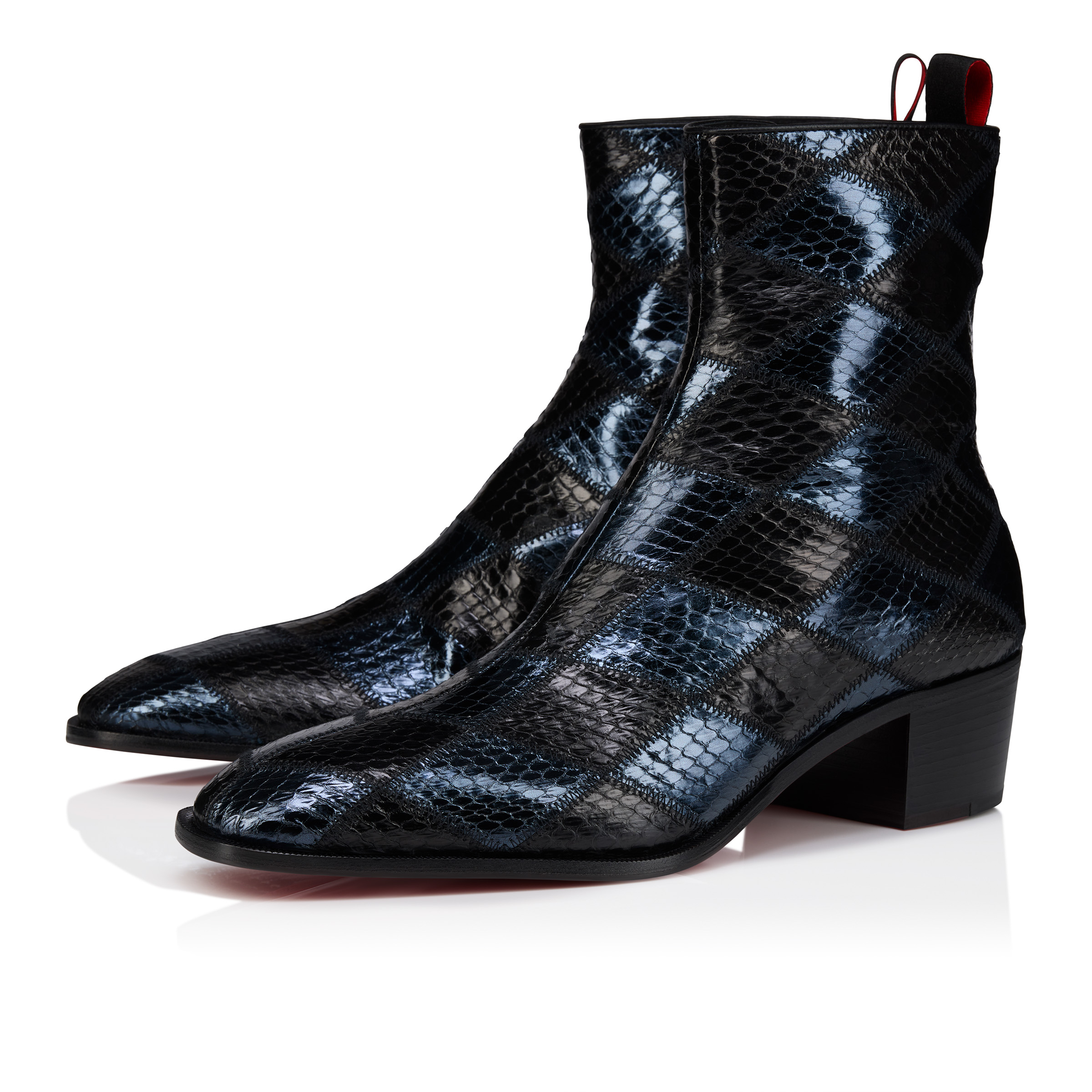 Ziggissimo Forever - Boots - Patchwork watersnake leather - Black