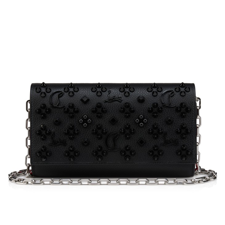 Paloma - Wallet on a chain - Grained calf leather - Black