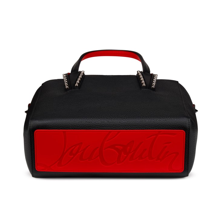 Cabata - Tote bag - Soft calf leather and spikes - Black