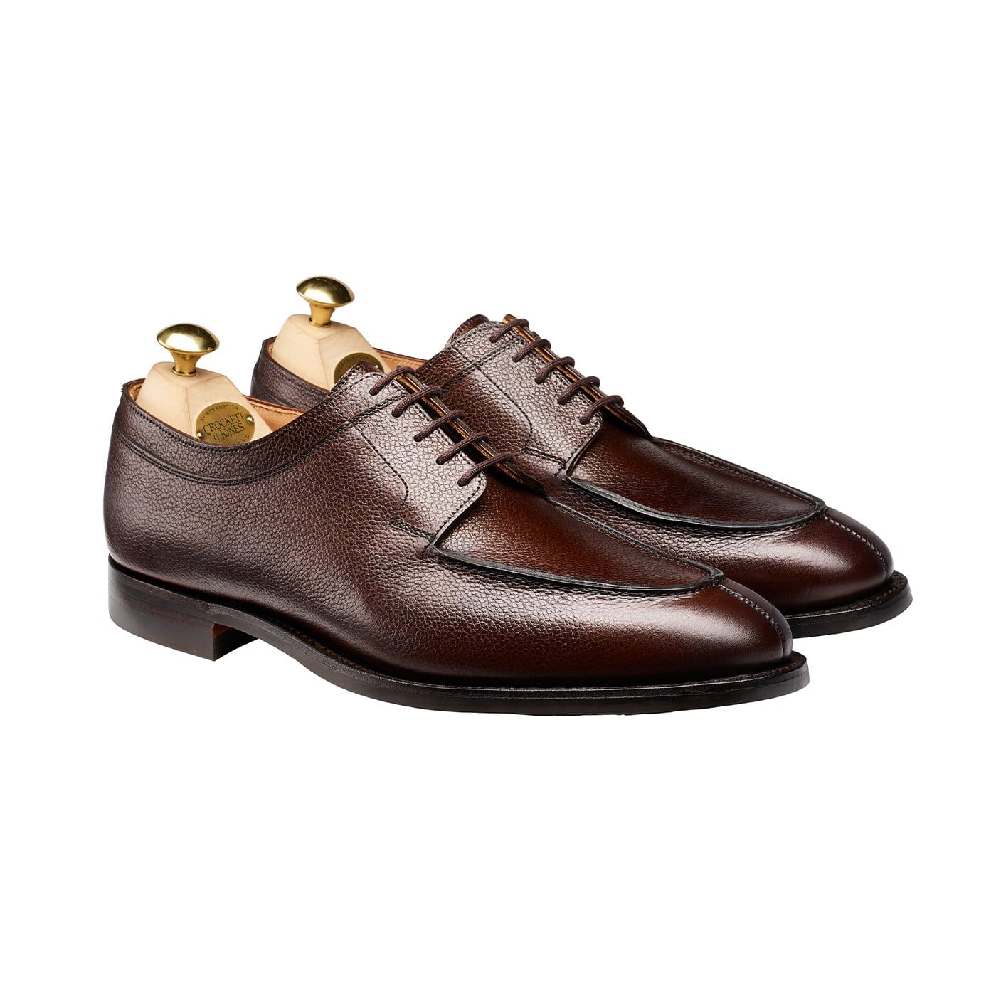 Hardwick Dark Brown Pebble Grain | Crockett & Jones – Crockett
