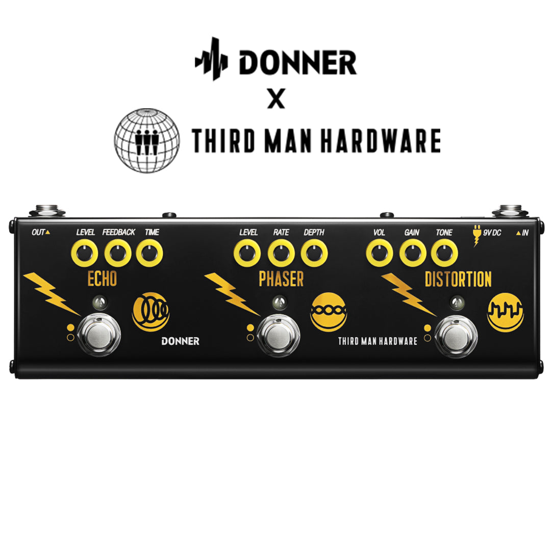 Triple Threat 3-in-1 Analog Multi-Effects Pedal Donner X Third Man