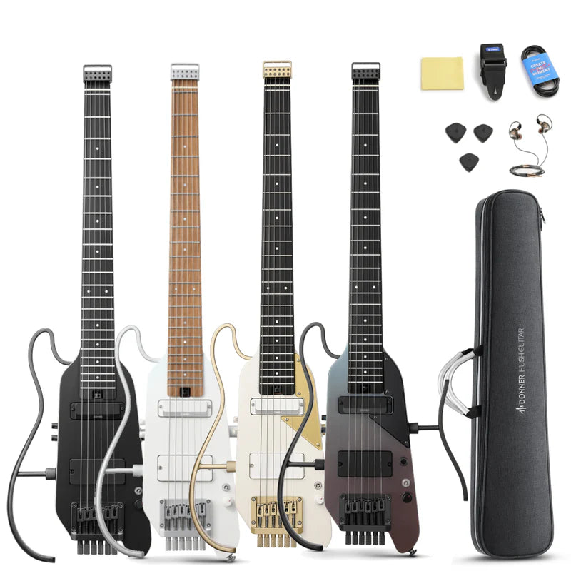 HUSH-X PRO Multi-Effects Electric Guitar for Travel Donner