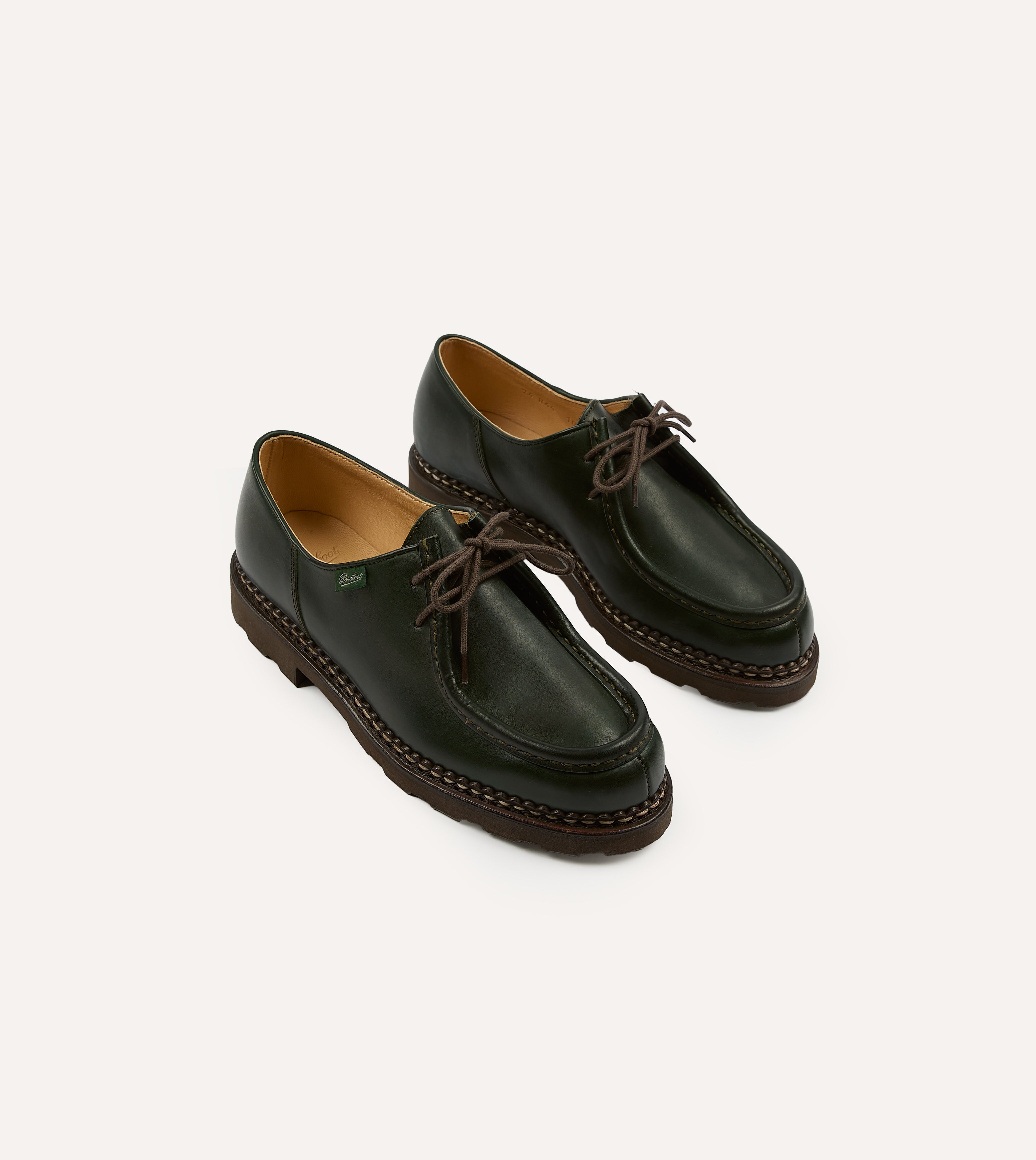 Paraboot Michael Vert Leather Derby Shoe – Drakes US