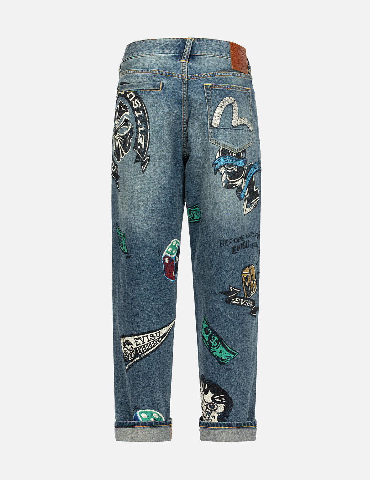 Take A Chance Print Relax Fit Jeans – EVISU
