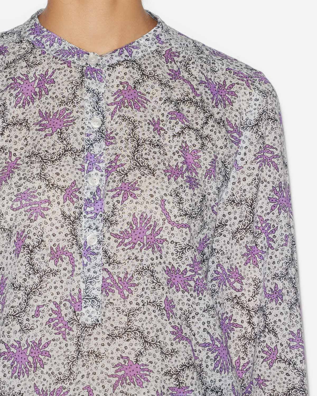 Maria blouse Woman ecru-lilac | ISABEL MARANT Official online store