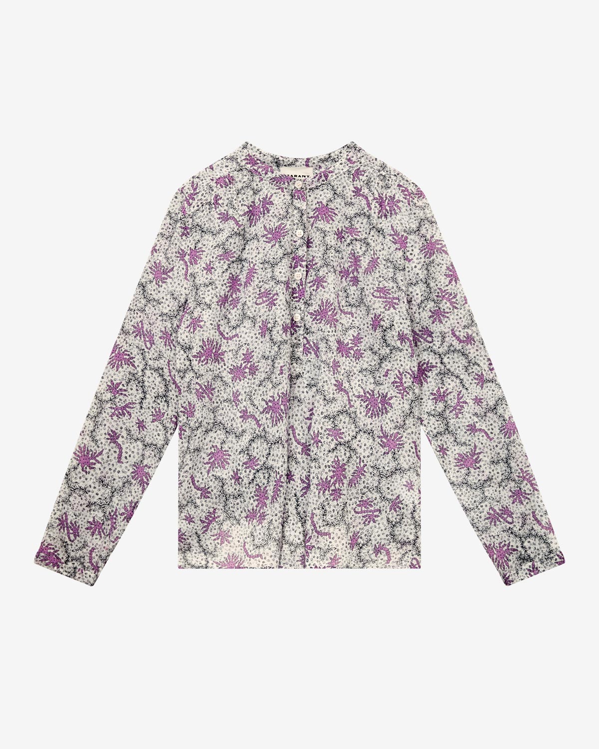 Maria blouse Woman ecru-lilac | ISABEL MARANT Official online store