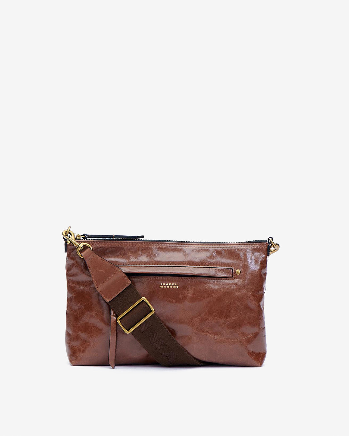 NESSAH BAG Woman Chocolate | ISABEL MARANT Official online store