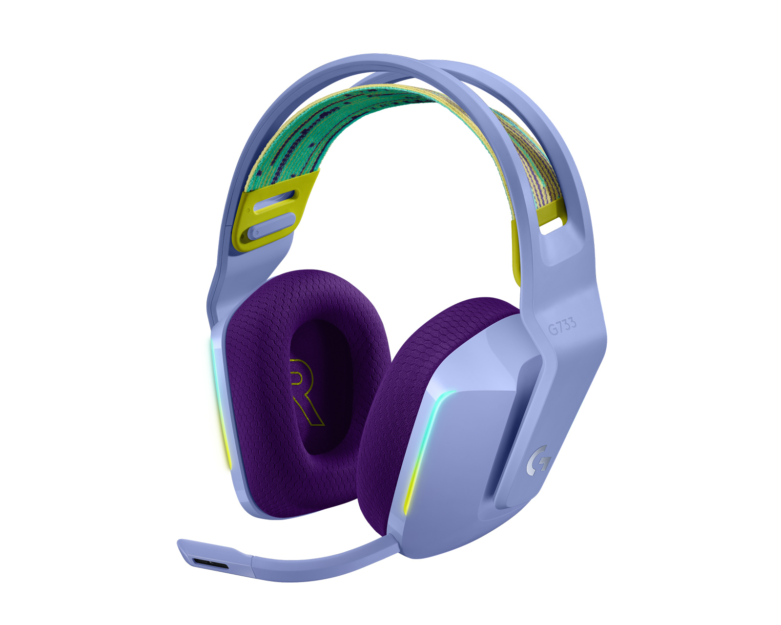 Logitech G733 Lightspeed Wireless Headset - Lilac - us.MaxGaming.com