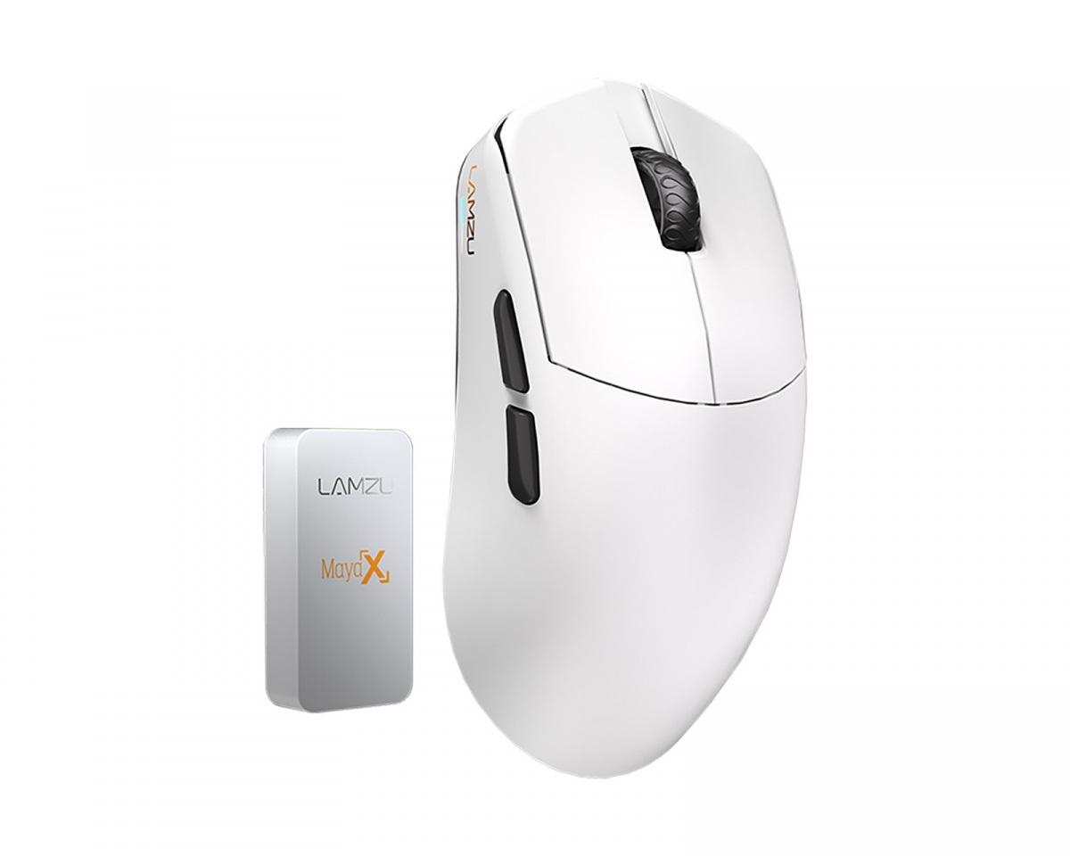 Lamzu MAYA X Wireless Gaming Mouse - White - us.MaxGaming.com