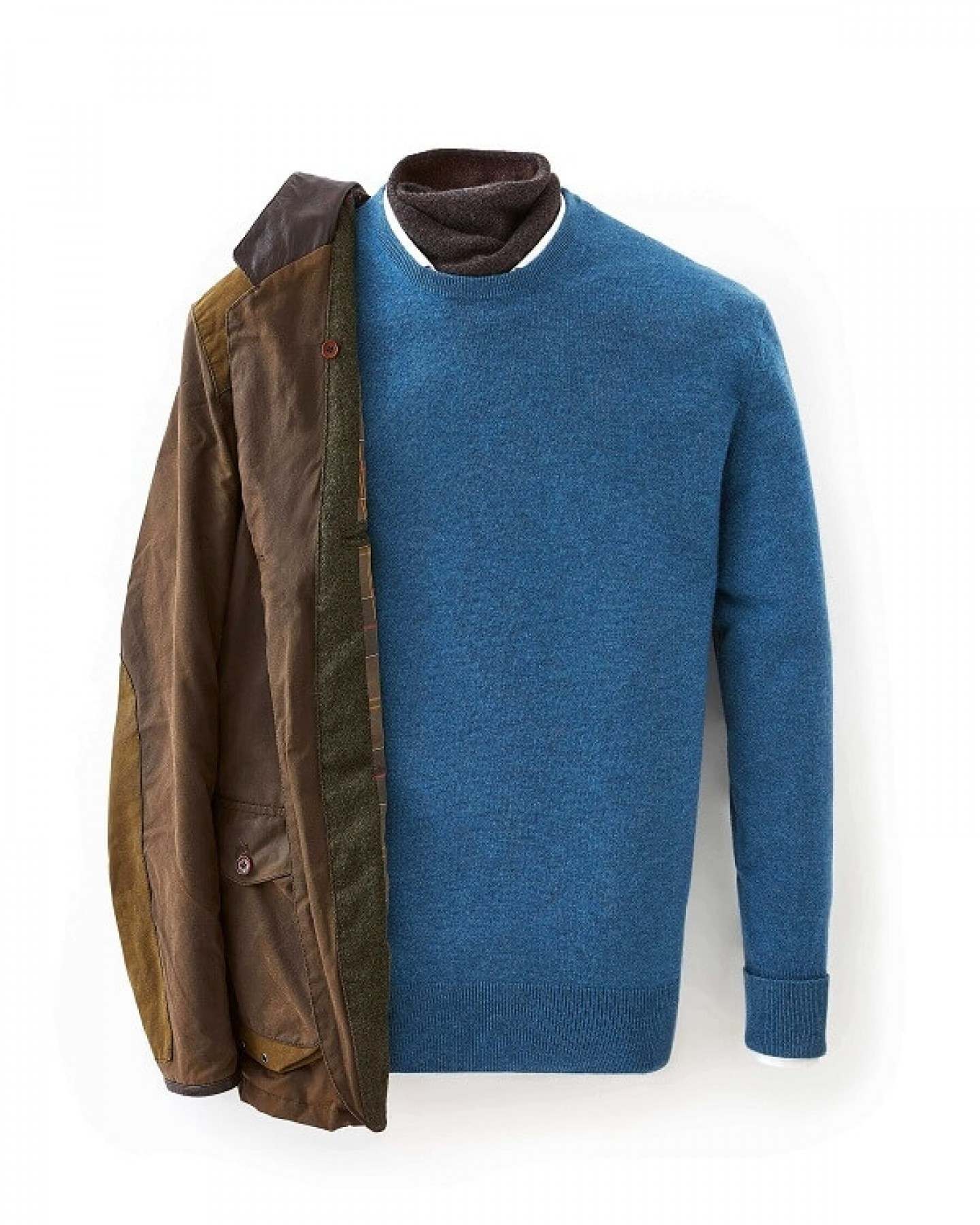 007 Crew Neck Sweater Blue Wave | N.Peal