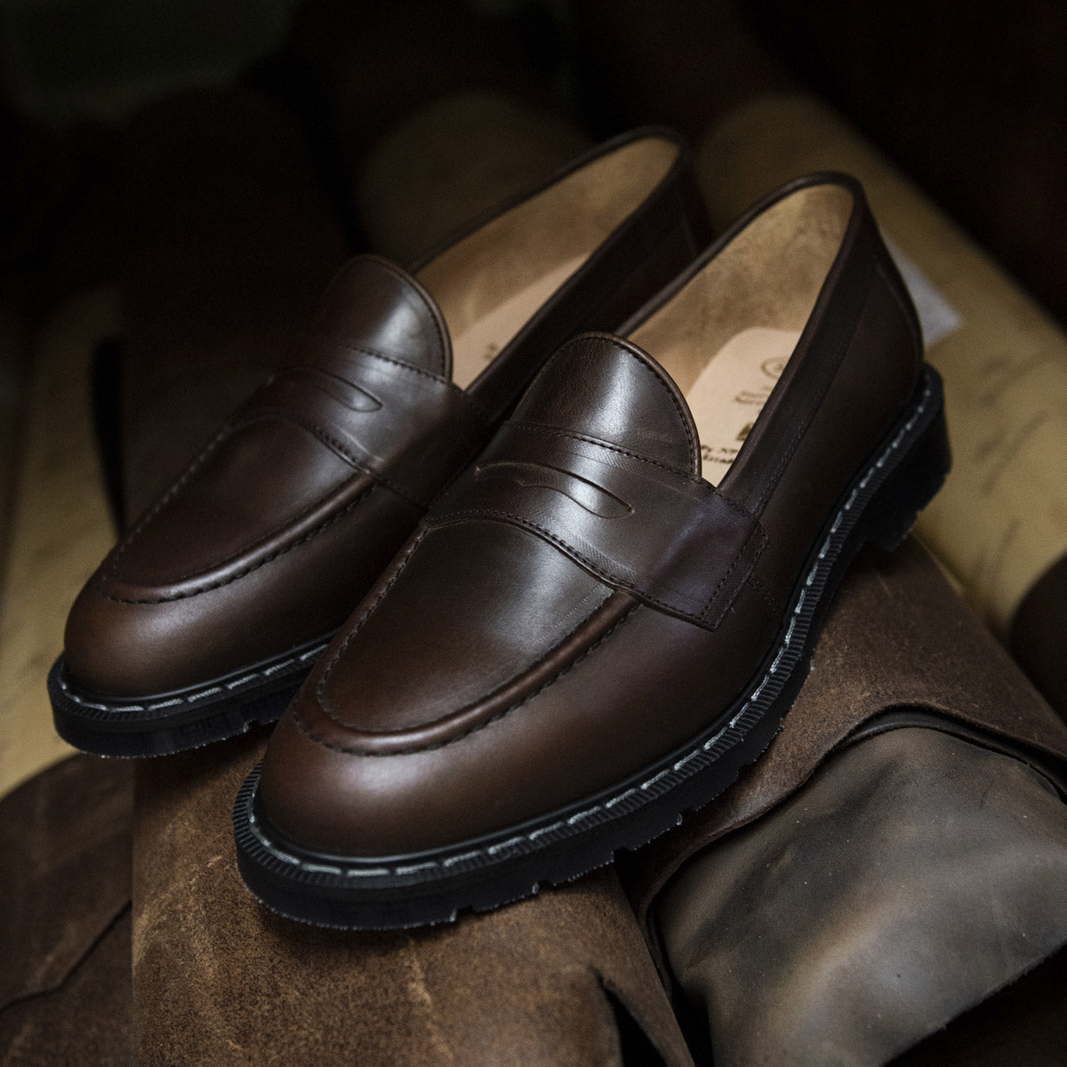 Gaucho Crazy Horse Penny Loafer | Solovair | Classic Collection