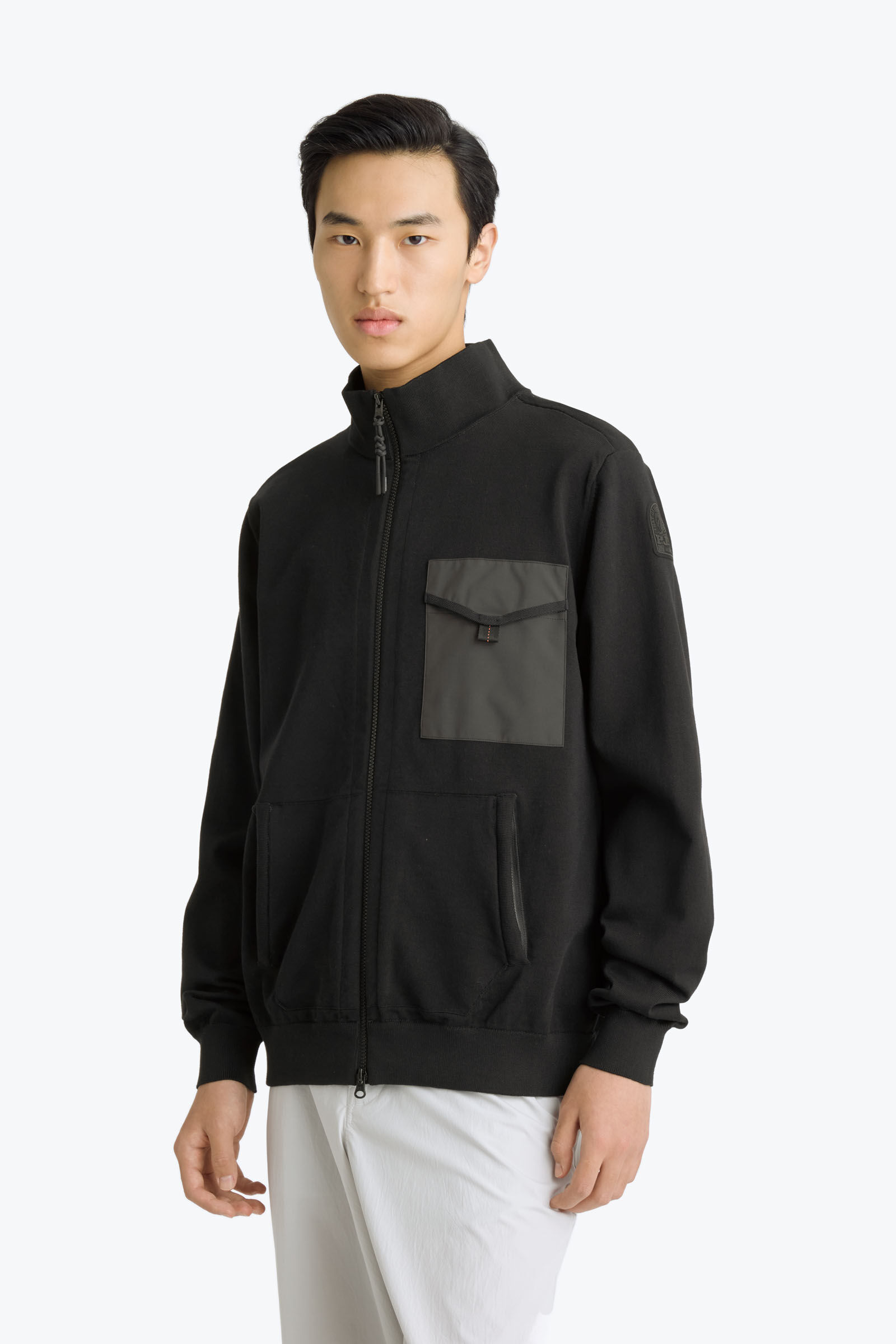 SHETLAND - FULL-ZIP CARDIGAN BLACK | Parajumpers®