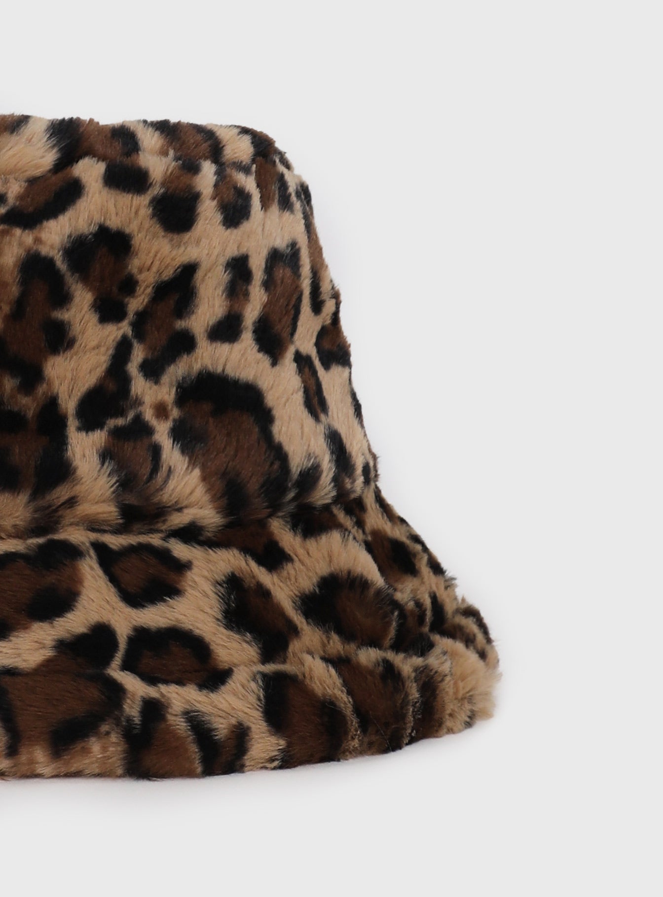 Frankle Faux Fur Bucket Hat Leopard | Princess Polly