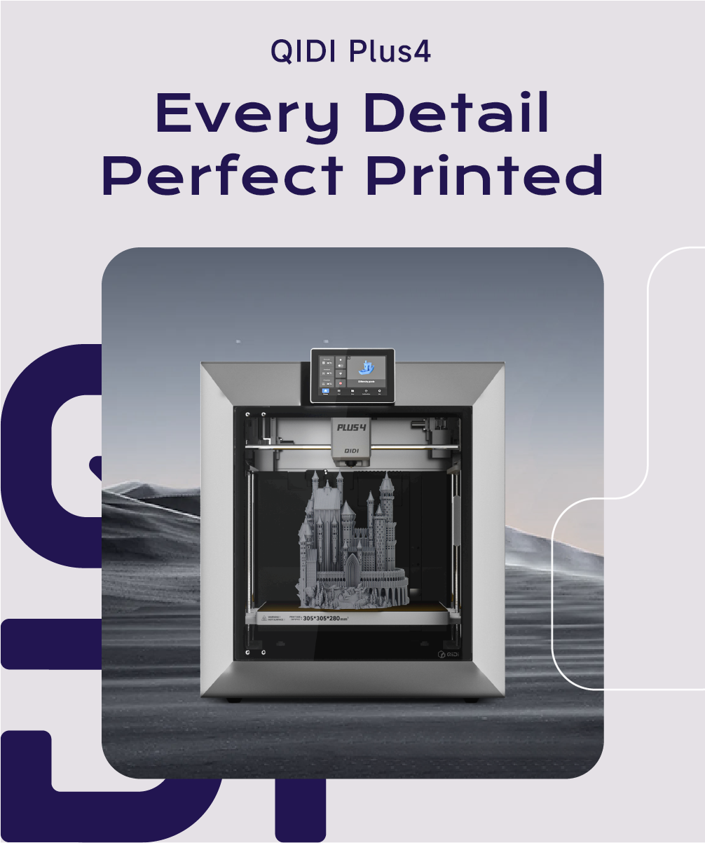 QIDI Plus4: Heated Chamber 3D Printer with Auto Calibration – QIDI