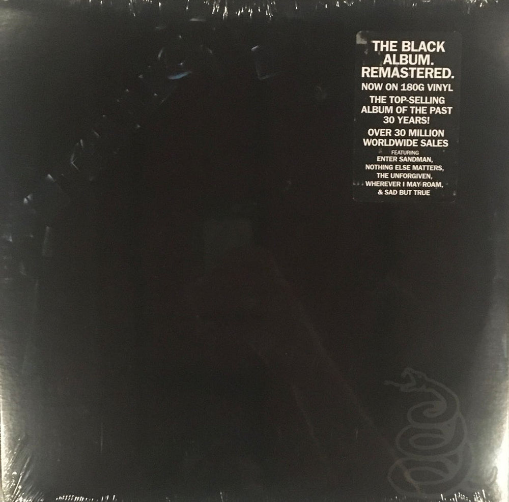 Metallica The Black Album - Remastered - 180 Gram Vinyl - Sealed