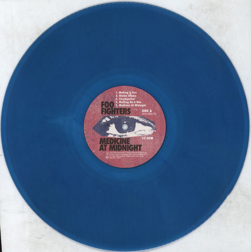 Foo Fighters Medicine At Midnight - Blue Vinyl UK Vinyl LP