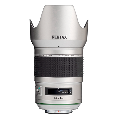 HD PENTAX-D FA* 50mm F1.4 SDM AW Silver Lens - Ricoh