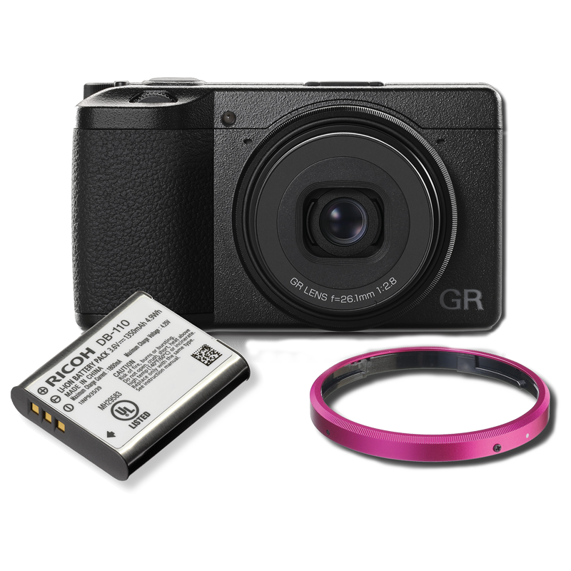 GRIIIx with Extra Battery & Purple Ring - Ricoh
