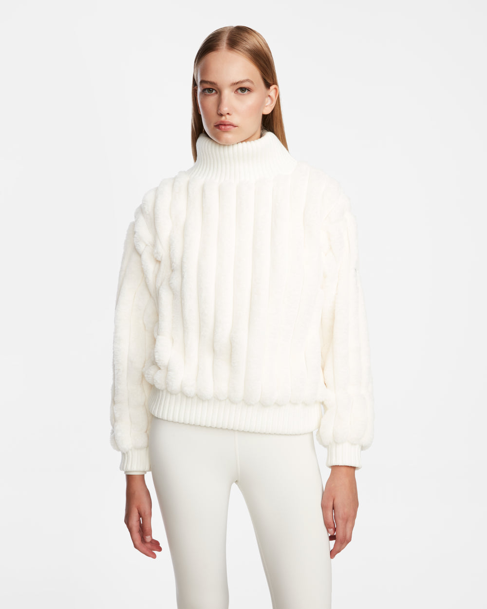 LAYLA RUDSAK Women's Faux Fur Turtleneck: Chic Warmth & Luxury