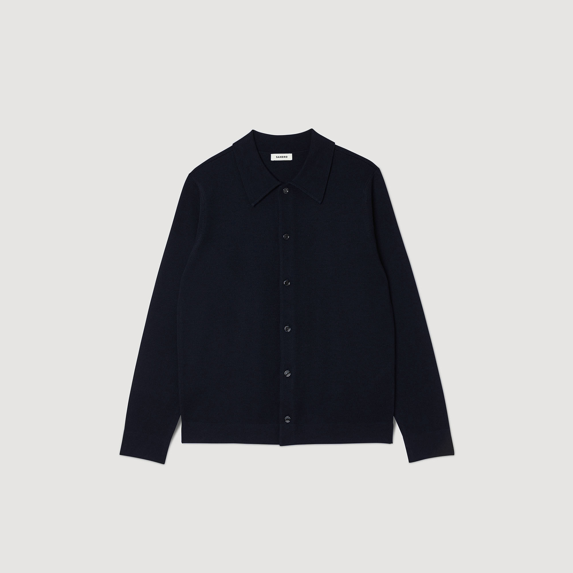 Knit cardigan in Navy Blue for Men | Sandro Paris