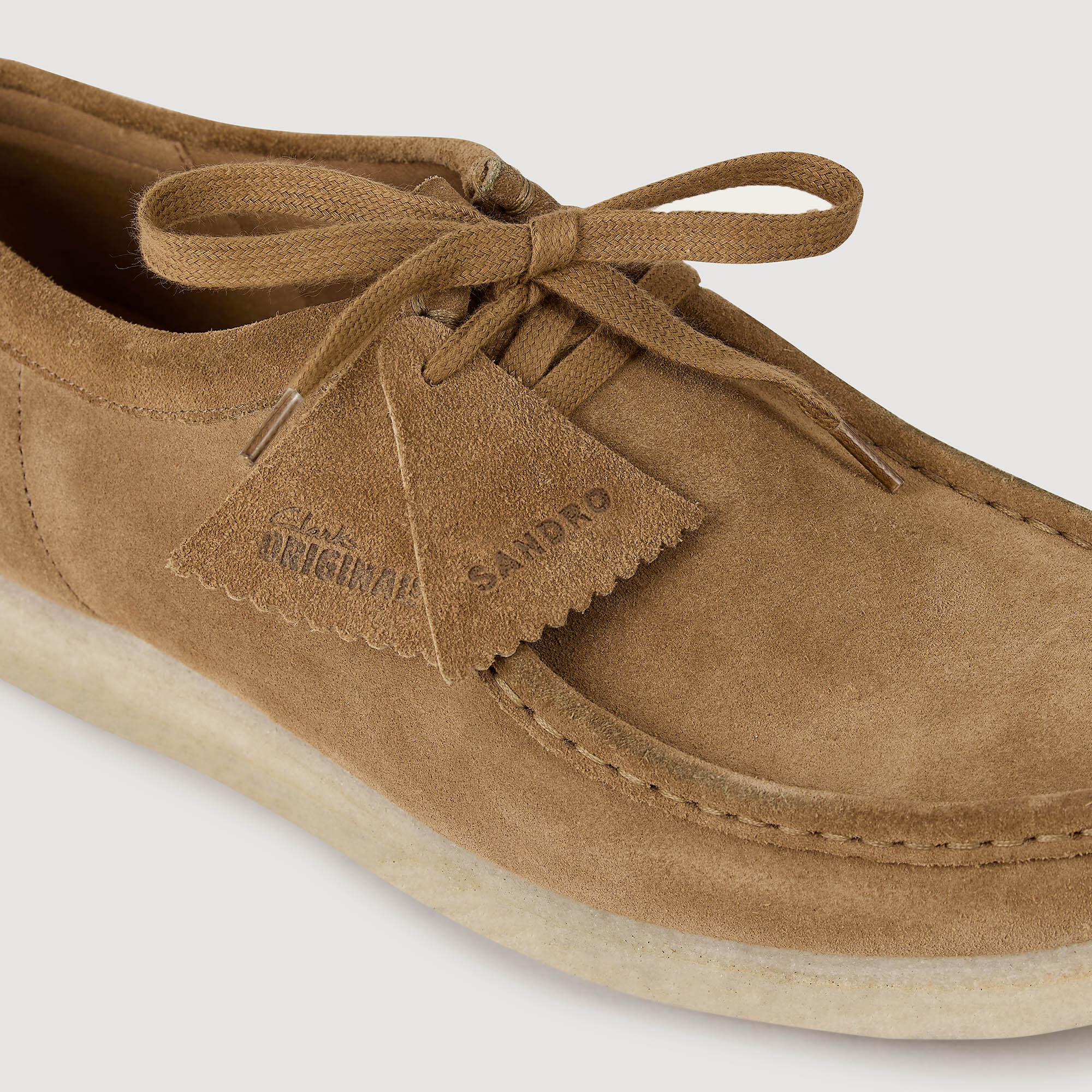Suede Wallabee™ Loafers in Sand for Men | Sandro Paris