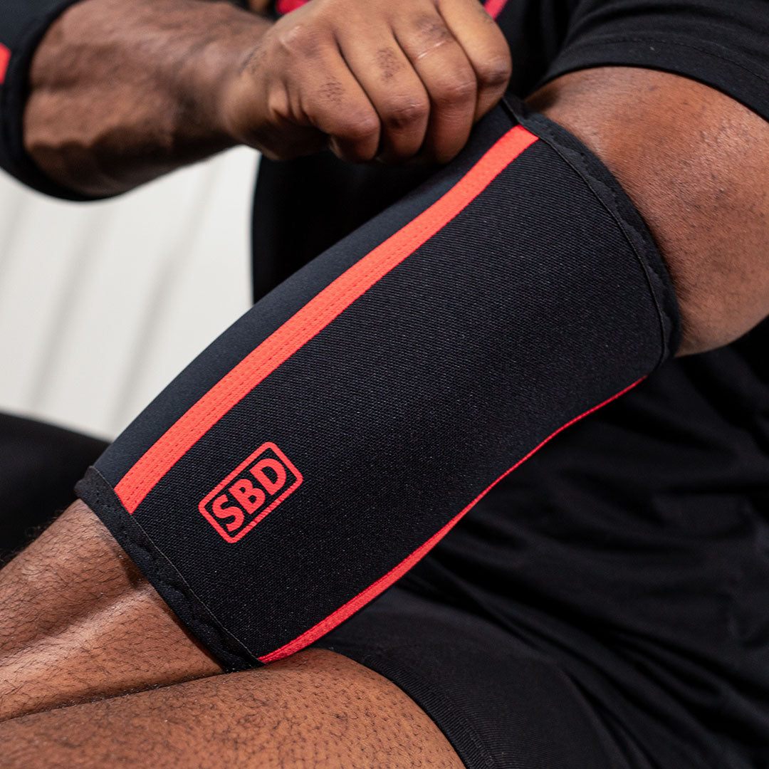 SBD Elbow Sleeves S 黒/赤 2013 Elbow Sleeves – SBD Apparel USA